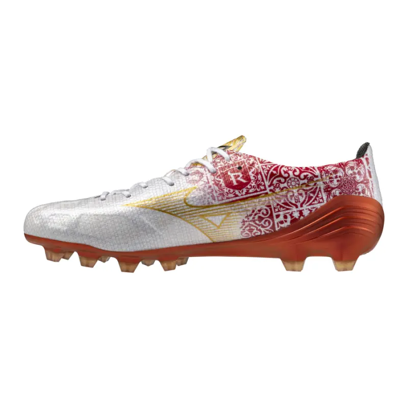Mizuno MIZUNO Alpha SR4 JAPAN White/Gold/High Risk Red-P1GA249904 Collection - Brentford Football Shirts & Shoes