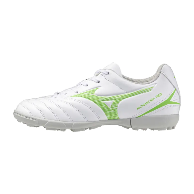 Mizuno MONARCIDA NEO III SELECT JR AS White/Neon Green-P1GE252537 Collection - Brentford Football Shirts & Shoes