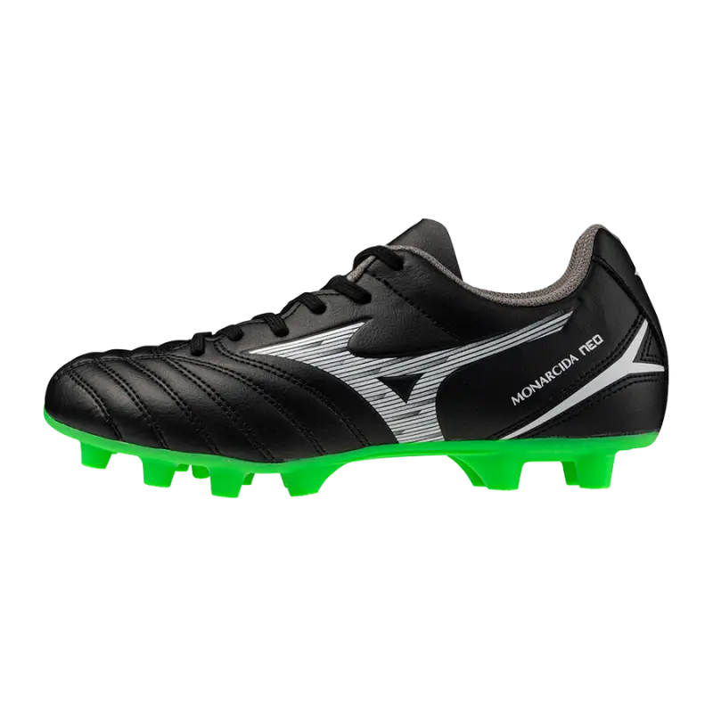 Mizuno MONARCIDA NEO III SELECT Jr Black/Neon Green-P1GB252502 Collection - Brentford Football Shirts & Shoes