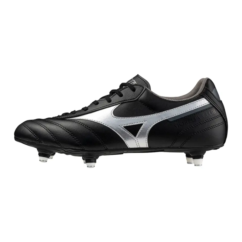 Mizuno MORELIA II CLUB SI Black/Galaxy Silver/Dark Shadow-P1GC241603 Collection - Brentford Football Shirts & Shoes Mizuno MORELIA II CLUB SI Black/Galaxy Silver/Dark Shadow-P1GC241603 Collection - Brentford Football Shirts & Shoes