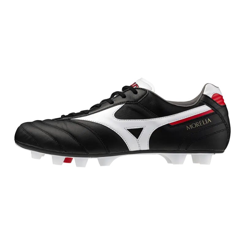 Mizuno MORELIA II ELITE Black/White/Chinese Red-P1GA250401 Collection - Brentford Football Shirts & Shoes Mizuno MORELIA II ELITE Black/White/Chinese Red-P1GA250401 Collection - Brentford Football Shirts & Shoes
