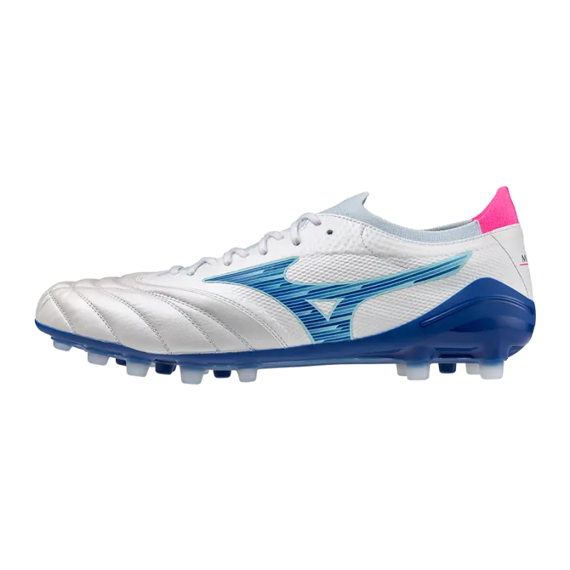 Mizuno MORELIA NEO IV BETA ELITE AG White/Tanager Turquoise/Pink Tetra-P1GA254325 Collection - Brentford Football Shirts & Shoes