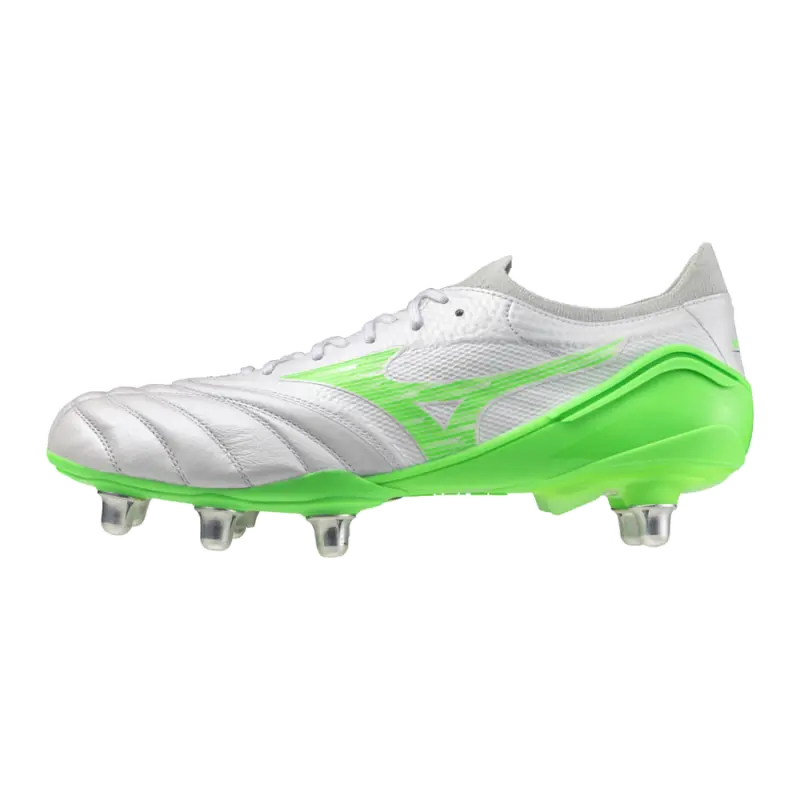 Mizuno MORELIA NEO IV BETA ELITE SI White/Neon Green/Cool Gray 3C-P1GC254337 Collection - Brentford Football Shirts & Shoes