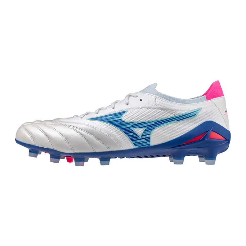 Mizuno MORELIA NEO IV BETA ELITE White/Tanager Turquoise/Pink Tetra-P1GA254225 Collection - Brentford Football Shirts & Shoes