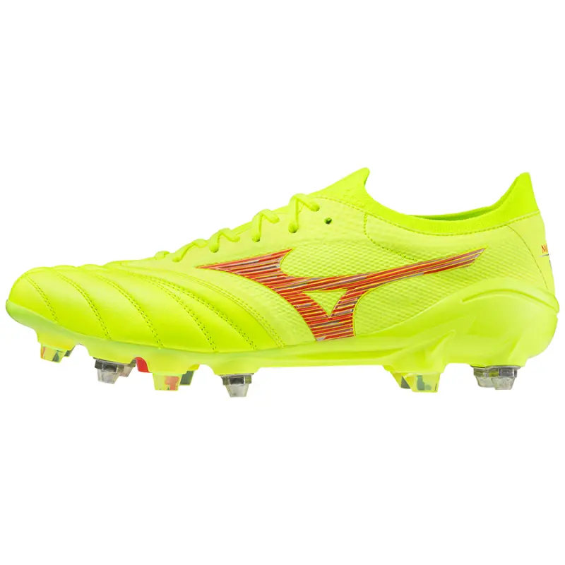 Mizuno MORELIA NEO IV BETA JAPAN MIX SafetyYllw/FieryCorl2/SftyYllw-P1GC244045 Collection - Brentford Football Shirts & Shoes