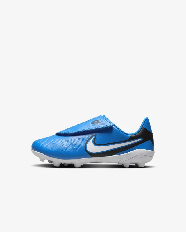 Nike Jr. Tiempo Legend 10 Club Soar/White Little Kids Multi-Ground Low Top Soccer Cleats-DV4356-400 Collection - Brentford Football Shirts & Shoes