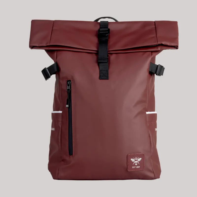 Oxford & Cambridge lined Earth Red Roll Top Bag Collection - Brentford Football Shirts & Shoes