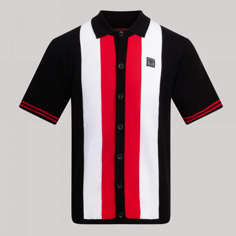 Oxford & Cambridge Stripe Full Button Polo-2500043 Collection - Brentford Football Shirts & Shoes