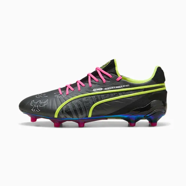 Puma King Ultimate FG/AG KidSuper Black Electric Lime-108437-01 Collection - Brentford Football Shirts & Shoes