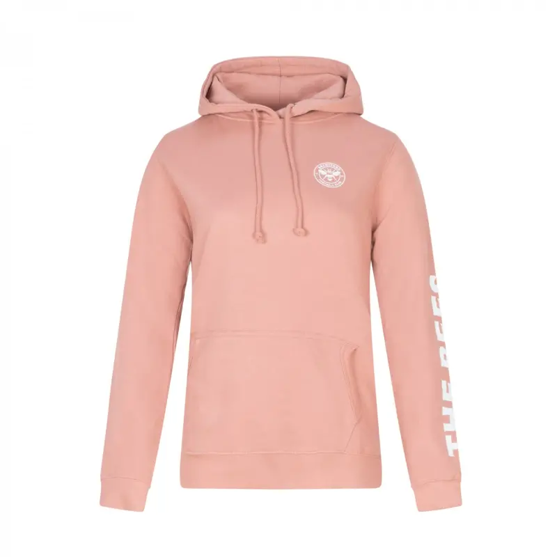 The Bees Text Womens Hoodie-2300449 Collection - Brentford Football Shirts & Shoes