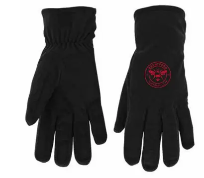Womens Crest Fleece Gloves Collection - Brentford Football Shirts & Shoes